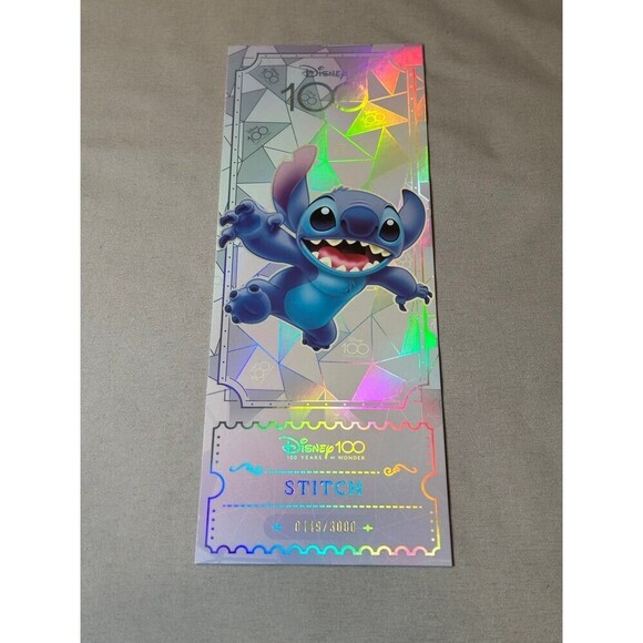 Lilo and Stitch Disney100 Kakawow Refractor Ticket Jumbo Card Lmt. Edition 149 - Picture 6 of 6
